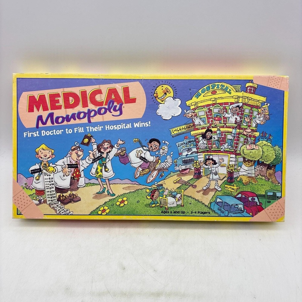 Medical Monopoly COMPLETE Professional Games 2000 Doctor Hospital Sick